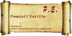 Pospisil Estilla névjegykártya